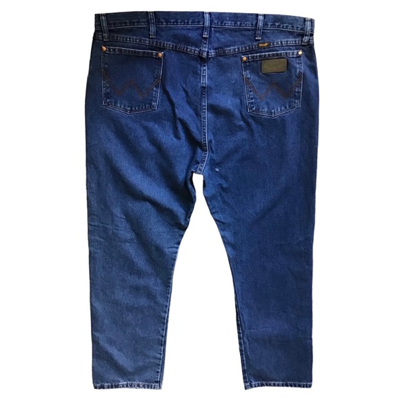 WRANGLER® COWBOY CUT® ORIGINAL FIT JEAN IN STONEWASHED Size W44 X L32” NWOT FLAW - Picture 3 of 16